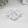 Glass of glass 1 candle cube small