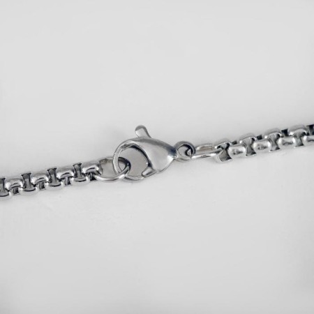 Piece "chain" Bear chubby moving, silver color, l = 70 cm-2