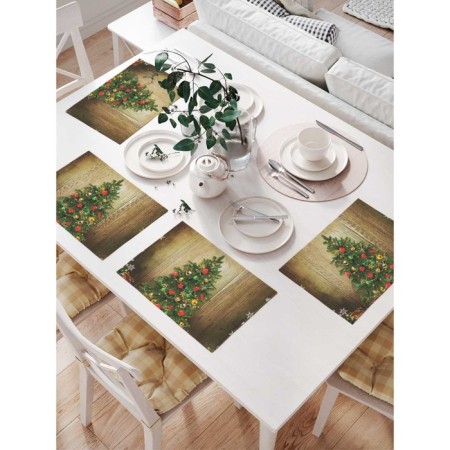 A set of napkins for setting the table "elegant Christmas tree", rectangular, size 32x46 cm, 4 pcs