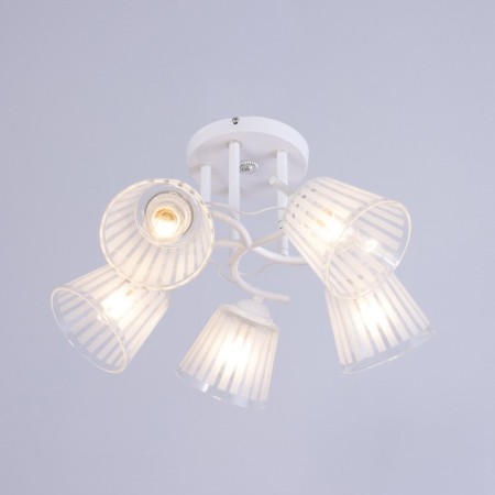 Vanessa chandelier 5x60W E27 white 45x45x27cm-1