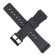 Watch strap, 22 mm, silicone, L-22 cm, black