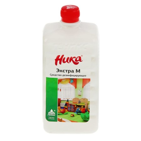 A disinfectant with a detergent effect "Nika-Exstra M", 1 liter