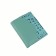 P914 Wallet on the button, the map for maps (6)/coins/bill, turquoise color 10.5x12.5x1.5cm