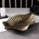 Fruit dish "leaf", 35.5 × 20 × 5 cm, bronze color