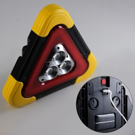 Battery flashlight, solar battery, motion sensor, 21 x 26.5 x 5 cm