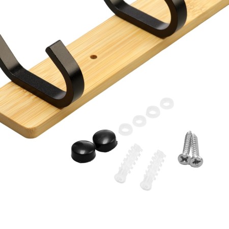 Hangers with five hooks Cappio VC107, black color-3