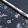 Glossy film "cones", white, 1 x 5.2 m, new year
