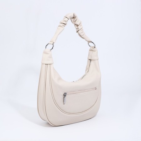 Load bag with lightning, external pocket, long belt, light-beige color-1