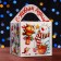 Gift box "Snow White", a large cube 12 x12 x12 cm