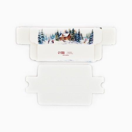 Box for Makarun "Snow Books" 18 x 5.5 x 5.5 cm, New Year-6