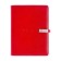 Organizer on the rings, PVC, A5.140 liters, cage, with a pen, gifts. Box, flash drive, charging red