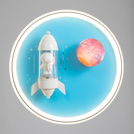 Lamp "Rocket in space" LED 48W E27 White-blue 47x47x15 cm Bayerlux-1