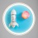 Lamp "Rocket in space" LED 48W E27 White-blue 47x47x15 cm Bayerlux