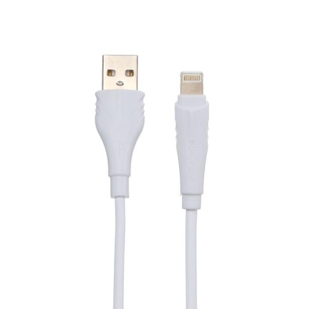 Cable Borofone BX18, Lightning - USB, 2 A, 2 m, PVC braid, white-3