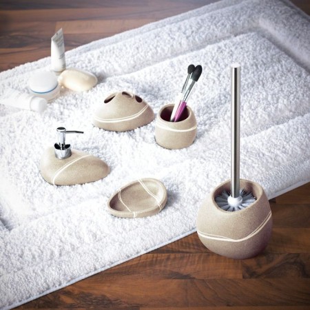 Little Rock toilet brush, beige color-1