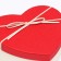 A set of boxes 3 in 1 heart, white -red, 21 x 19 x 9 - 15.5 x 14 x 6 cm