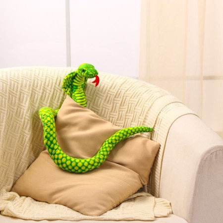 Soft toy "Cobra", 15 cm, green color-4
