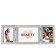 Photo frame Plastic in 3 photos 10x15, 15x20 cm "sparkles" silver 18x50 cm