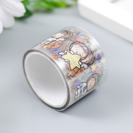 Adhesive tape plastic "Cosmo-Zevry" nr 4pc+laying width. 1.5/2/3 cm dl. 2 m mix 4x4x10 cm-4