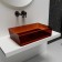 ABBER KRISTALL AT2803OPAL sink, invoice, 600x400x150 mm, brown