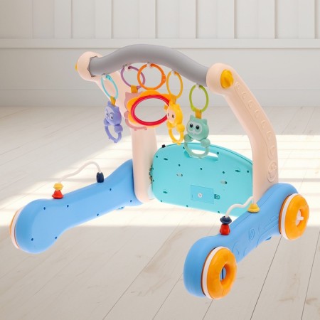 Developing rug-rim “Safari”, 2 in 1, sound effects, blue color-7