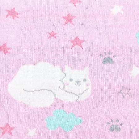 Knitted blanket "Baby I" Happy Cats, 90x90 cm-2