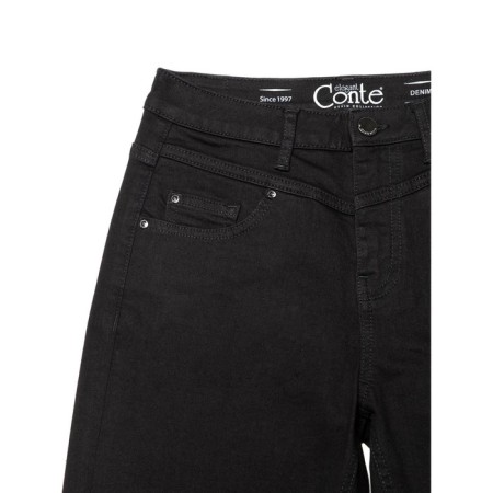 Women's jeans Conte Elegant Mom Slim, size XL, color Deep Black-6