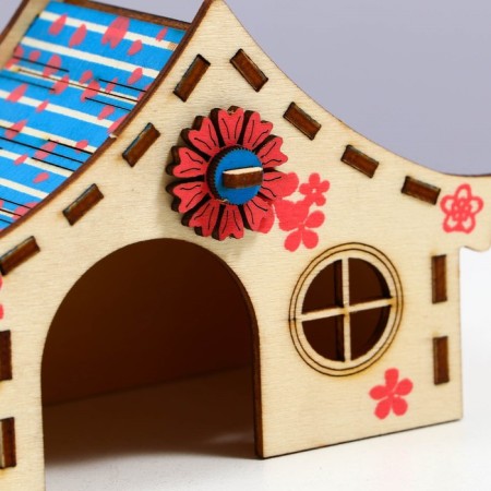 House for rodents, 11 x 5.5 x 7.5 cm, plywood-3