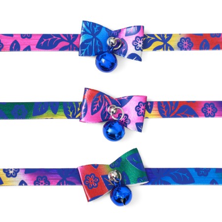 Collar "radiance" with a bell, 29 x 1 cm, Osh 20-25, blue-9