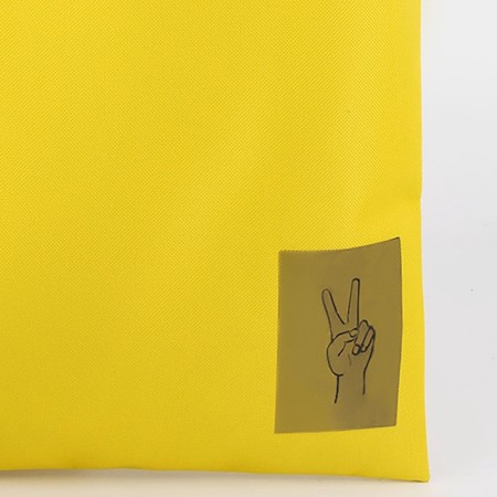 Shoper with a holographic patch Peace-2