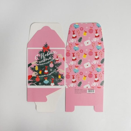 Folding box “Dress the Christmas tree”, 12 x 12 x 12 cm, New Year-6
