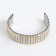 Solomon watch strap, 18 mm, metal, L-15.5 cm, corrugated