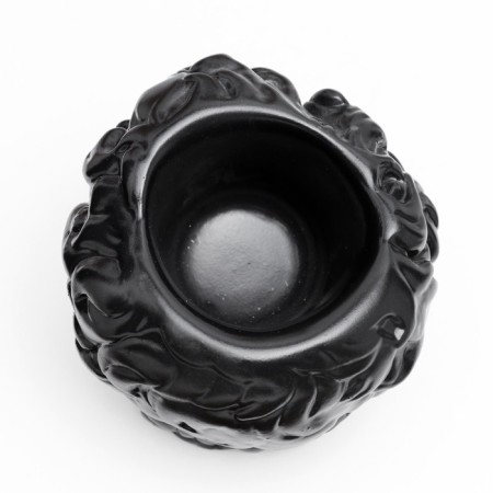 Kashpo - organizer "David's head, large" black, gold, 16 cm-5