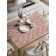 Set of napkins for setting the table "Flower picture", rectangular, rounded edges, size 30x46 cm, 4 pcs