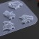Form for chocolate and sweets plastic "dragons", cell size 5 × 4 cm, color transparent color