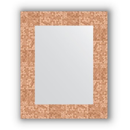 Mirror in the baguette frame - copper honeycomb 70 mm, 43 x 53 cm, evoForm