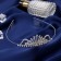 Hair diadem "scattering" rays, h-3.5 cm, silver