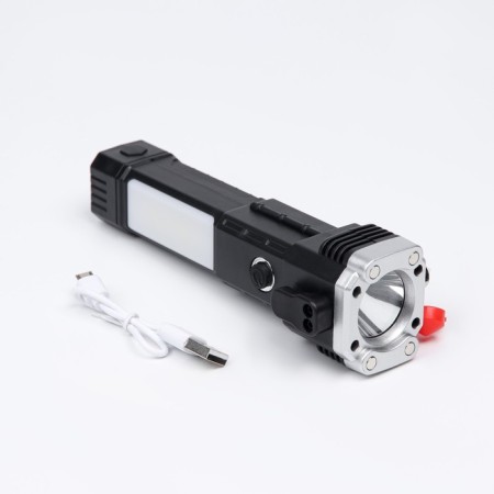 Manual battery, 1000 mAh, 5 W, LED, COB, 4 modes, USB, slinger-1