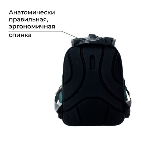 Backpack Bag School Calligrata "Red Call", 39 x 30 x 14 cm-2