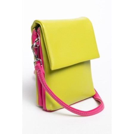 Cross-Body Bag, eco-leather, Ludor Green, 14x3x19 cm-1