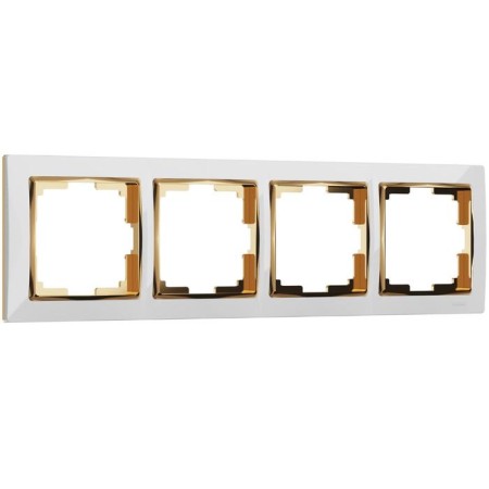 Frame for 4 posts WL03-FRAME-04-WHITE-GD, Color Gold, White-1