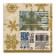 New Year's napkins paper bouquet de luxe “Snowfall gold”, 3 layers, 24x24 cm, 25 pcs.