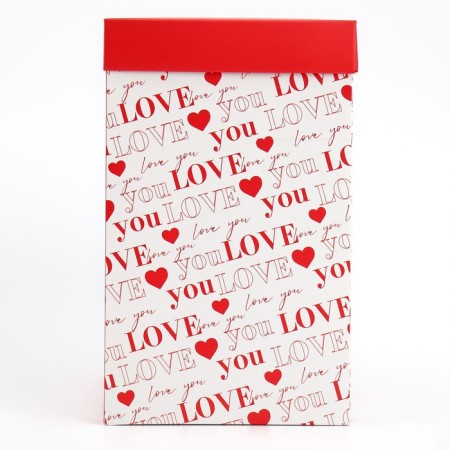 Gift folding box with 3D effect, packaging, “Love You”, 18 x 14 x 23 cm-3