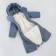 Combiason-transformer children's kinderlitto "Velvet", height 68-80 cm, Denim color