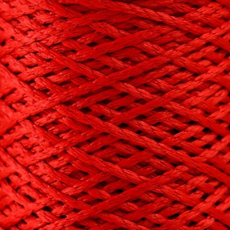 Knitting cord 100% polyester 1mm 200m/75 ± 10g (27 red)-2
