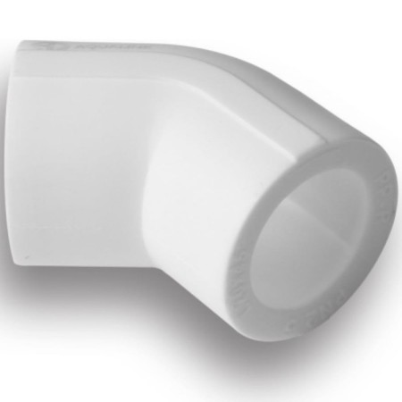 Aqualink square, polypropylene, d = 20 mm, 45 °-5