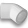 Aqualink square, polypropylene, d = 20 mm, 45 °