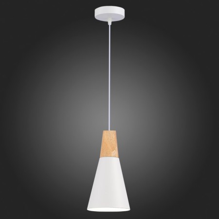 Suspension EVOLUCE. Sle125153-01. Modica. 1x40 W, E14, 14x14x25 cm, white color-4