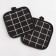 Kitchen set (2 objects) of the “cage” shade, black color, a brush 17x17 cm - 2 pcs, 100% p/e
