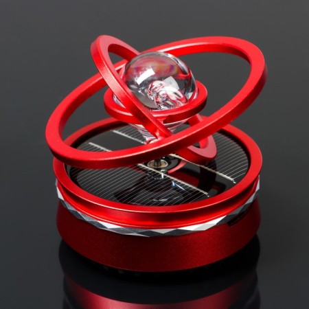 The accessory on the panel, gravitational rings, rotates from the sun, galaxy, red-1